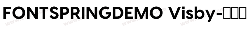 FONTSPRINGDEMO Visby字体转换